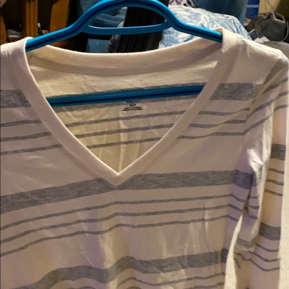 White striped long sleeve shirt - Picture 3 of 3